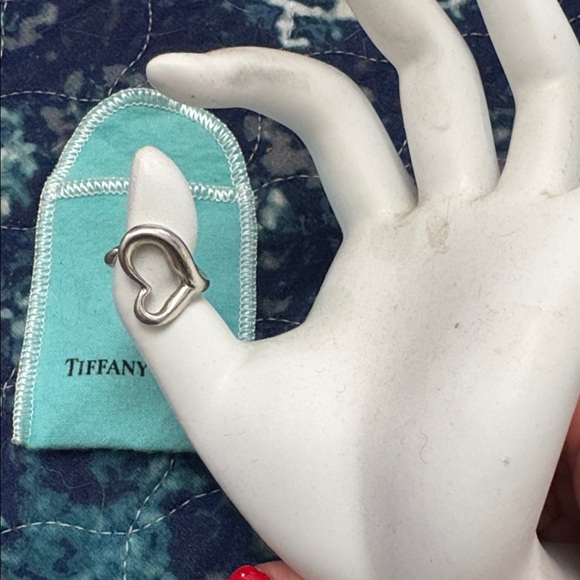 Tiffany & Co. White Hand Ring Holder with Heart Charm - Picture 2 of 6